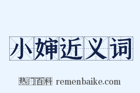 小婶近义词是什么意思的图片